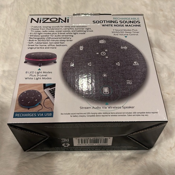 NEW Relaxing Digital Rechargeable Soothing White Noise Machine w Sleep Timer😴 - Picture 5 of 7